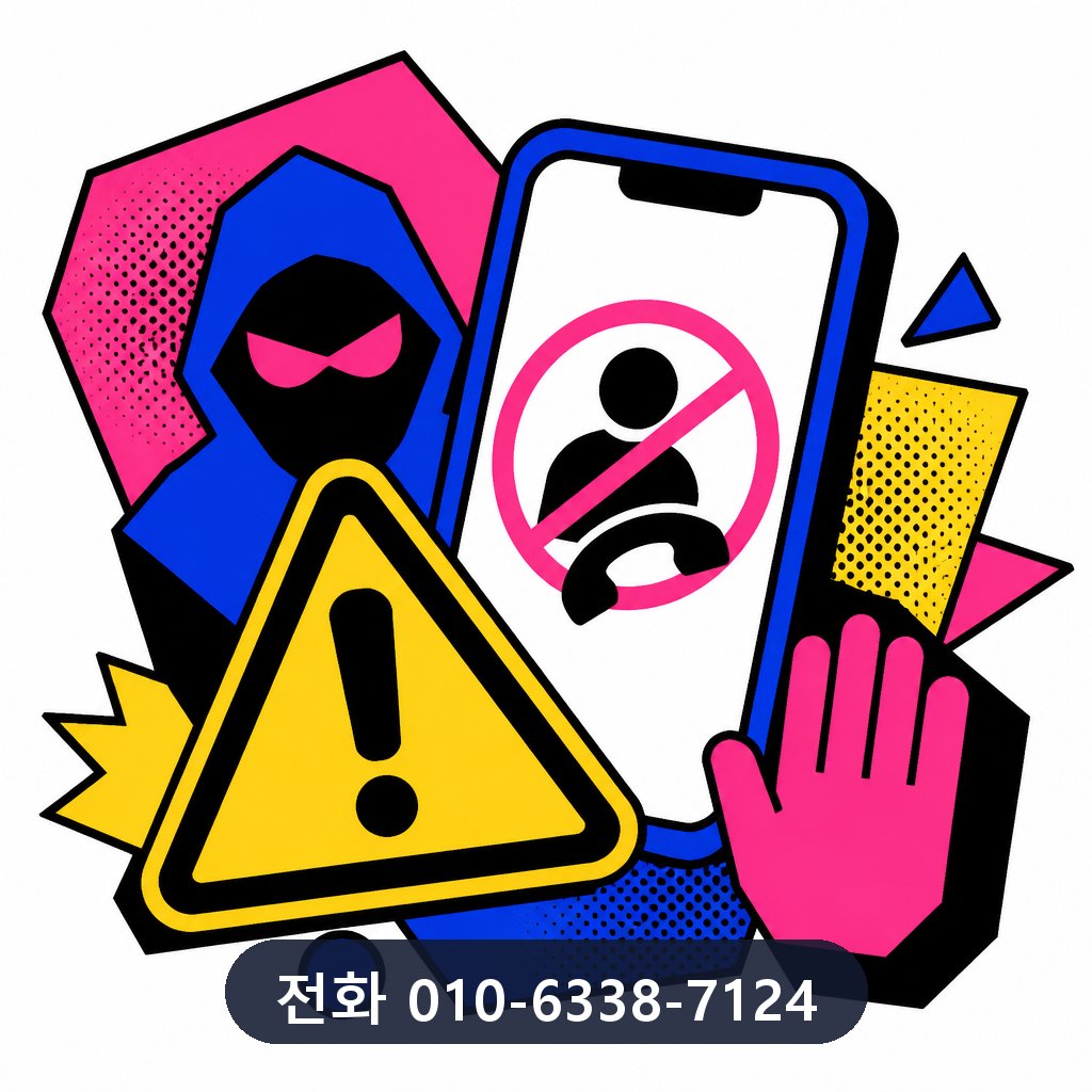 신용카드 한도 대출 피해 예방 이미지 · 문의 010-6338-7124